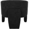 SAFAVIEH Home Collection Lahela Modern Cream Barrel Back Accent Chair (Fully Assembled)(Black)