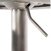 SAFAVIEH Home Collection Pierro Black Faux Leather/Gold Adjustable Gas Lift Bar Stool(White / Brushed Nickle)