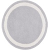 SAFAVIEH Vermont Collection 6′ Round Grey/Ivory VRM477F Handmade Machine Washable Premium New Zealand Wool Entryway Foyer Living Room Bedroom Kitchen Area Rug(Grey/Ivory)