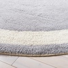 SAFAVIEH Vermont Collection 6′ Round Grey/Ivory VRM477F Handmade Machine Washable Premium New Zealand Wool Entryway Foyer Living Room Bedroom Kitchen Area Rug(Grey/Ivory)