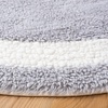 SAFAVIEH Vermont Collection 6′ Round Grey/Ivory VRM477F Handmade Machine Washable Premium New Zealand Wool Entryway Foyer Living Room Bedroom Kitchen Area Rug(Grey/Ivory)