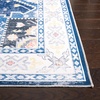 SAFAVIEH Washable Rug Arizona Collection – 5′ x 8′, Grey Green & Ivory, Slip Resistant & Easy to Clean, Ideal for Living Room, Bedroom, Home Office, Dining Space (ARZ107F)(Navy/Ivory)