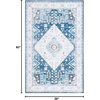 SAFAVIEH Washable Rug Arizona Collection – 5′ x 8′, Grey Green & Ivory, Slip Resistant & Easy to Clean, Ideal for Living Room, Bedroom, Home Office, Dining Space (ARZ107F)(Navy/Ivory)