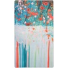 SAFAVIEH Washable Rug Daytona Collection – 3′ x 5′, Teal & Orange, Non-Shedding & Easy to Clean, Slip Resistant, Ideal for Living Room, Bedroom, Kids Room (DAY105T)(Teal/Orange)
