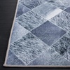 SAFAVIEH Washable Rug Faux Hide Collection – 5′ x 8′, Grey & Dark Grey, Slip Resistant, Modern Printed Pattern, Ideal for Living Room, Bedroom, Home Office, Dining Space (FAH550G)(Grey/Dark Grey)