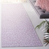 SAFAVIEH Washable Rug Faux Hide Collection – 5′ x 8′, Ivory & Black, Slip Resistant, Printed Leopard Pattern, Ideal for Living Room, Bedroom, Home Office, Dining Space (FAH505A)(Ivory/Pink)