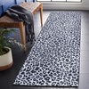 SAFAVIEH Washable Rug Faux Hide Collection – 5′ x 8′, Ivory & Black, Slip Resistant, Printed Leopard Pattern, Ideal for Living Room, Bedroom, Home Office, Dining Space (FAH505A)(Ivory/Black)