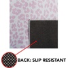 SAFAVIEH Washable Rug Faux Hide Collection – 5′ x 8′, Ivory & Black, Slip Resistant, Printed Leopard Pattern, Ideal for Living Room, Bedroom, Home Office, Dining Space (FAH505A)(Ivory/Pink)