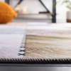SAFAVIEH Washable Rug Faux Hide Collection – 5′ x 8′, Light Grey & Grey, Slip Resistant, Western Rustic Decor, Printed Pattern, Ideal for Living Room, Bedroom, Home Office, Dining Space (FAH519F)(Beige/Brown)
