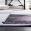 SAFAVIEH Washable Rug Faux Hide Collection – 5′ x 8′, Light Grey & Grey, Slip Resistant, Western Rustic Decor, Printed Pattern, Ideal for Living Room, Bedroom, Home Office, Dining Space (FAH519F)(Light Grey/Grey)