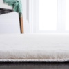 SAFAVIEH Washable Rug Faux Rabbit Fur Shag Collection – 5′ x 7′, Beige, Slip Resistant & Easy Cleaning, Ideal for Living Room, Bedroom, Kids Playroom, Nursery, Dining Space (FRF500B)(Off White)
