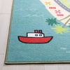 SAFAVIEH Washable Rug Kids Playhouse Collection – 3’3″ x 5’3″, Blue & Green, Slip Resistant & Easy to Clean, Ideal for Kids Room, Playroom, Nursery, Boys & Girls Room (KPH202M)(Blue/Green)