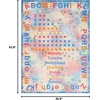 SAFAVIEH Washable Rug Kids Playhouse Collection – 3’3″ x 5’3″, Blue & Orange, Slip Resistant & Easy to Clean, Ideal for Kids Room, Playroom, Nursery, Boys & Girls Room (KPH251M)(Blue/Orange)