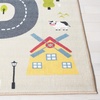 SAFAVIEH Washable Rug Kids Playhouse Collection – 5’5″ x 7’7″, Beige & Green, Slip Resistant & Easy to Clean, Ideal for Kids Room, Playroom, Nursery, Boys & Girls Room (KPH227A)(Beige/Green)