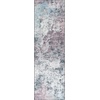 SAFAVIEH Washable Rug Malibu Collection – 5′ x 8′, Beige & Turquoise, Slip Resistant & Easy Cleaning, Ideal for Living Room, Bedroom, Home Office, Nursery, Kids Playroom, Dining Space (MBU943B)(Plum/Black)