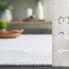 SAFAVIEH Washable Rug Malibu Collection – 5′ x 8′, Ivory & Grey, Slip Resistant & Easy Cleaning, Ideal for Living Room, Bedroom, Home Office, Nursery, Kids Playroom, Dining Space (MBU823A)(Ivory/Grey)