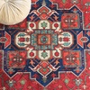 SAFAVIEH Washable Rug Orlando Collection – 5′ x 7’6″, Red & Beige, Non-Shedding & Easy to Clean, Ideal for Living Room, Bedroom, Dining Space (ORL758Q)(Red/Beige)