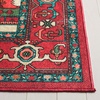 SAFAVIEH Washable Rug Orlando Collection – 5′ x 7’6″, Red & Beige, Non-Shedding & Easy to Clean, Ideal for Living Room, Bedroom, Dining Space (ORL758Q)(Red/Beige)
