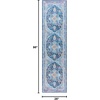 SAFAVIEH Washable Rug Orlando Collection – 8′ x 10′, Light Blue & Navy, Non-Shedding & Easy to Clean, Ideal for Living Room, Bedroom, Dining Space (ORL756K)(Light Blue/Navy)