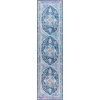 SAFAVIEH Washable Rug Orlando Collection – 8′ x 10′, Light Blue & Navy, Non-Shedding & Easy to Clean, Ideal for Living Room, Bedroom, Dining Space (ORL756K)(Light Blue/Navy)