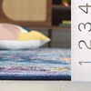 SAFAVIEH Washable Rug Orlando Collection – 8′ x 10′, Light Blue & Navy, Non-Shedding & Easy to Clean, Ideal for Living Room, Bedroom, Dining Space (ORL756K)(Light Blue/Navy)