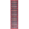 SAFAVIEH Washable Rug Orlando Collection – 8′ x 10′, Rust & Blue, Non-Shedding & Easy to Clean, Ideal for Living Room, Bedroom, Dining Space (ORL750P)(Rust/Blue)