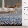 SAFAVIEH Washable Rug Outdoor Braided Collection – 6′ x 9′ Oval, Brown & Light Brown, Handmade & Reversible, Non-Shedding & Easy to Clean, Ideal for Patio, Backyard, Mudroom (BRD318S)(Navy/Blue)