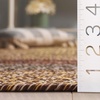 SAFAVIEH Washable Rug Outdoor Braided Collection – 6′ x 9′ Oval, Brown & Light Brown, Handmade & Reversible, Non-Shedding & Easy to Clean, Ideal for Patio, Backyard, Mudroom (BRD318S)(Brown/Gold)