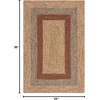 SAFAVIEH Washable Rug Outdoor Braided Collection – 6′ x 9′ Oval, Brown & Light Brown, Handmade & Reversible, Non-Shedding & Easy to Clean, Ideal for Patio, Backyard, Mudroom (BRD318S)(Brown/Gold)