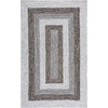 SAFAVIEH Washable Rug Outdoor Braided Collection – 6′ x 9′ Oval, Brown & Light Brown, Handmade & Reversible, Non-Shedding & Easy to Clean, Ideal for Patio, Backyard, Mudroom (BRD318S)(Ivory/Black)