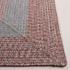 SAFAVIEH Washable Rug Outdoor Braided Collection – 6′ x 9′ Oval, Brown & Light Brown, Handmade & Reversible, Non-Shedding & Easy to Clean, Ideal for Patio, Backyard, Mudroom (BRD318S)(Brown/Grey Pink)