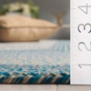 SAFAVIEH Washable Rug Outdoor Braided Collection – 6′ x 9′ Oval, Brown & Light Brown, Handmade & Reversible, Non-Shedding & Easy to Clean, Ideal for Patio, Backyard, Mudroom (BRD318S)(Blue/Aqua)