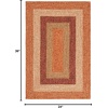 SAFAVIEH Washable Rug Outdoor Braided Collection – 6′ x 9′ Oval, Brown & Light Brown, Handmade & Reversible, Non-Shedding & Easy to Clean, Ideal for Patio, Backyard, Mudroom (BRD318S)(Rust/Red)