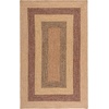 SAFAVIEH Washable Rug Outdoor Braided Collection – 6′ x 9′ Oval, Brown & Light Brown, Handmade & Reversible, Non-Shedding & Easy to Clean, Ideal for Patio, Backyard, Mudroom (BRD318S)(Beige/Brown)