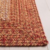 SAFAVIEH Washable Rug Outdoor Braided Collection – 6′ x 9′ Oval, Brown & Light Brown, Handmade & Reversible, Non-Shedding & Easy to Clean, Ideal for Patio, Backyard, Mudroom (BRD318S)(Rust/Red)