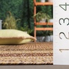 SAFAVIEH Washable Rug Outdoor Braided Collection – 6′ x 9′ Oval, Brown & Light Brown, Handmade & Reversible, Non-Shedding & Easy to Clean, Ideal for Patio, Backyard, Mudroom (BRD318S)(Beige/Brown)