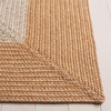 SAFAVIEH Washable Rug Outdoor Braided Collection – 6′ x 9′ Oval, Brown & Light Brown, Handmade & Reversible, Non-Shedding & Easy to Clean, Ideal for Patio, Backyard, Mudroom (BRD318S)(Brown/Light Brown)
