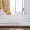SAFAVIEH Washable Rug Paint Brush Collection – 3’3″ x 5’3″, Blue & Ivory, Slip Resistant & Easy to Clean, Ideal for Living Room, Bedroom, Nursery, Kids Playroom, Dining Space (PTB107M)(Blue/Ivory)