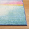 SAFAVIEH Washable Rug Paint Brush Collection – 5’5″ x 7’6″, Blue & Green, Slip Resistant & Easy to Clean, Ideal for Living Room, Bedroom, Nursery, Kids Playroom, Dining Space (PTB188M)(Blue/Green)