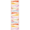 SAFAVIEH Washable Rug Paint Brush Collection – 5’5″ x 7’6″, Pink & Blue, Slip Resistant & Easy to Clean, Ideal for Living Room, Bedroom, Nursery, Kids Playroom, Dining Space (PTB173U)(Pink/Blue)