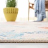 SAFAVIEH Washable Rug Paint Brush Collection – 8’9″ x 12′, Blue & Blush Pink, Slip Resistant & Easy to Clean, Ideal for Living Room, Bedroom, Nursery, Kids Playroom, Dining Space (PTB159M)(Blue/Blush Pink)