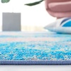 SAFAVIEH Washable Rug Sequoia Collection – 5’5″ x 7’6″, Blue & Orange, Slip Resistant & Easy to Clean, Ideal for Living Room, Bedroom, Dining Space (SEQ151M)(Blue/Orange)