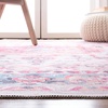 SAFAVIEH Washable Rug Serapi Collection – 4′ x 6′, Ivory & Light Blue, Slip Resistant & Easy to Clean, Ideal for Foyer, Kitchen, Nursery, Office, Bedroom (SEP504A)(Ivory/Light Blue)