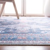 SAFAVIEH Washable Rug Serapi Collection – 5’3″ x 7’6″, Blue & Ivory, Slip Resistant & Easy to Clean, Ideal for Living Room, Bedroom, Dining Space (SEP513M)(Blue/Ivory)