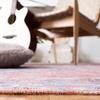 SAFAVIEH Washable Rug Serapi Collection – 5’3″ x 7’6″, Blue & Rust, Slip Resistant & Easy to Clean, Ideal for Living Room, Bedroom, Dining Space (SEP515M)(Rust/Blue)