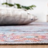 SAFAVIEH Washable Rug Serapi Collection – 5’3″ x 7’6″, Rust & Ivory, Slip Resistant & Easy to Clean, Ideal for Living Room, Bedroom, Dining Space (SEP537P)(Blue/Ivory)
