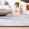 SAFAVIEH Washable Rug Serapi Collection – 5’3″ x 7’6″, Rust & Ivory, Slip Resistant & Easy to Clean, Ideal for Living Room, Bedroom, Dining Space (SEP537P)(Charcoal/Ivory)
