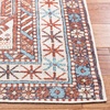 SAFAVIEH Washable Rug Serapi Collection – 5’3″ x 7’7″, Light Blue & Brown, Slip Resistant & Easy to Clean, Ideal for Living Room, Bedroom, Dining Space (SEP383J)(Light Blue/Brown)