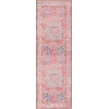 SAFAVIEH Washable Rug Tucson Collection – 4′ x 6′, Rose & Beige, Slip Resistant & Easy to Clean, Ideal for Foyer, Kitchen, Nursery, Office, Bedroom (TSN122R)(Rose/Beige)