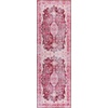 SAFAVIEH Washable Rug Tucson Collection – 5′ x 8′, Fuchsia & Purple, Slip Resistant & Easy to Clean, Ideal for Living Room, Bedroom, Dining Space (TSN206P)(Burgundy/Pink)